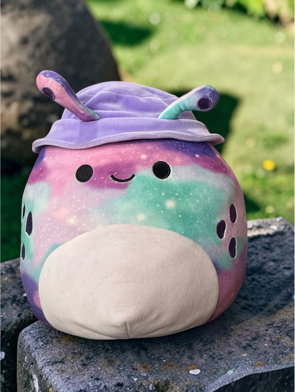 Squishmallows Daxxon Purple Alien Galaxy Bucket Hat 12" Plush
